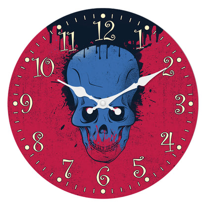 Halloween Night Wall Clock Non Ticking Decorative Nightmare Before Christmas Clock for Bedroom Kitchen Living Room School