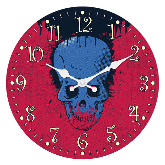 Halloween Night Wall Clock Non Ticking Decorative Nightmare Before Christmas Clock for Bedroom Kitchen Living Room School