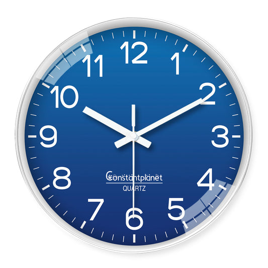 Modern 8 Inch Wall Clocks Battery Operated Small Classic Clocks Silent Non-Ticking - Analog for Office, Kitchen, Bedroom, School, Living Room