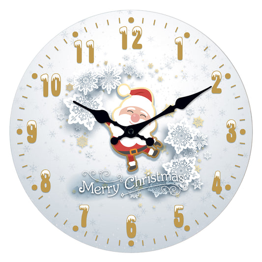Christmas Wall Clock Silent Non-Ticking Battery Operated Christmas  Clearance Decorations Indoor Home Decor