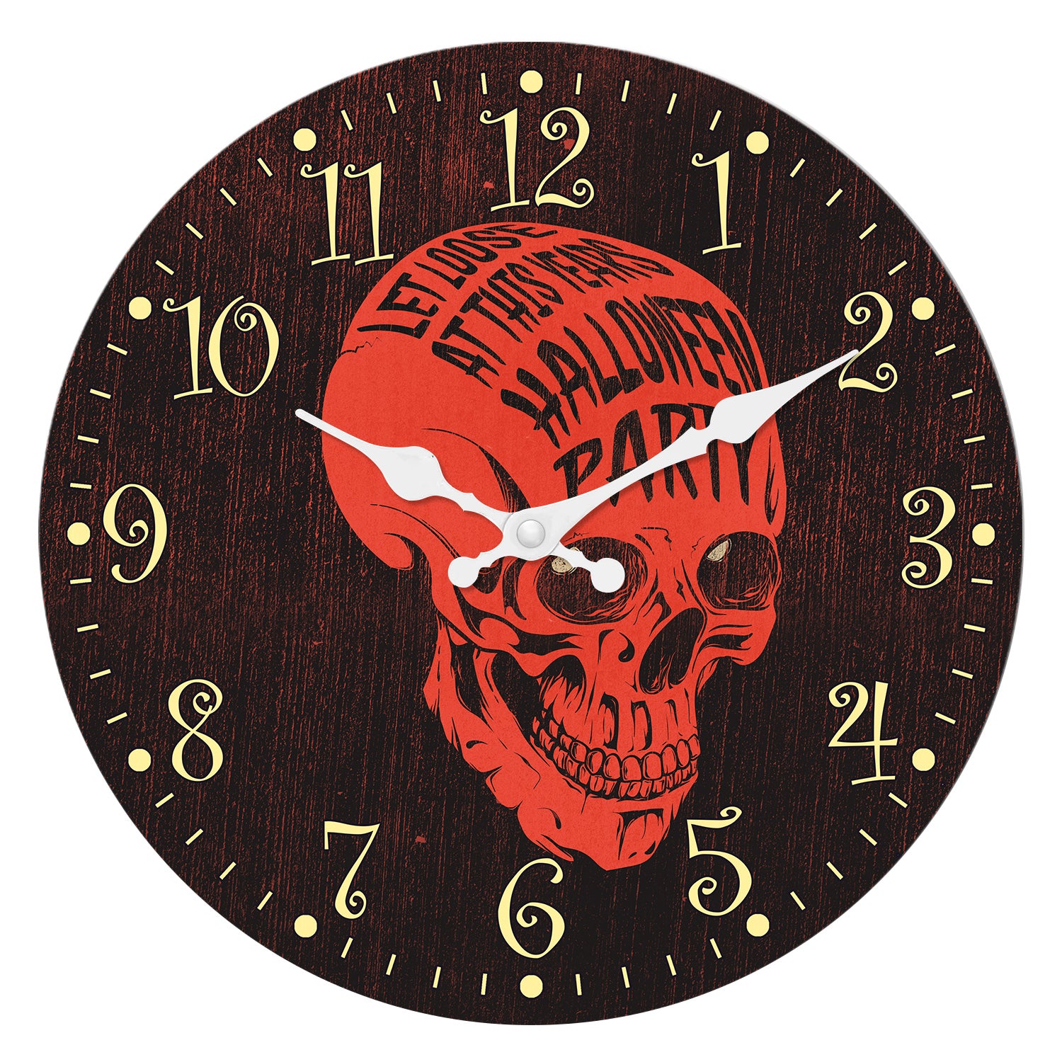 Orologio da parete decorativo senza ticchettio per la notte di Halloween, stile Nightmare Before Christmas, per camera da letto, cucina, soggiorno, scuola