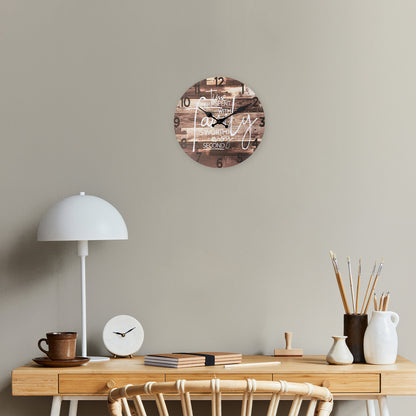 Rustic Farmhouse Wall Clock for Living Room MDF Wall Clock 14 Inchs vintage wall clocks battery operated