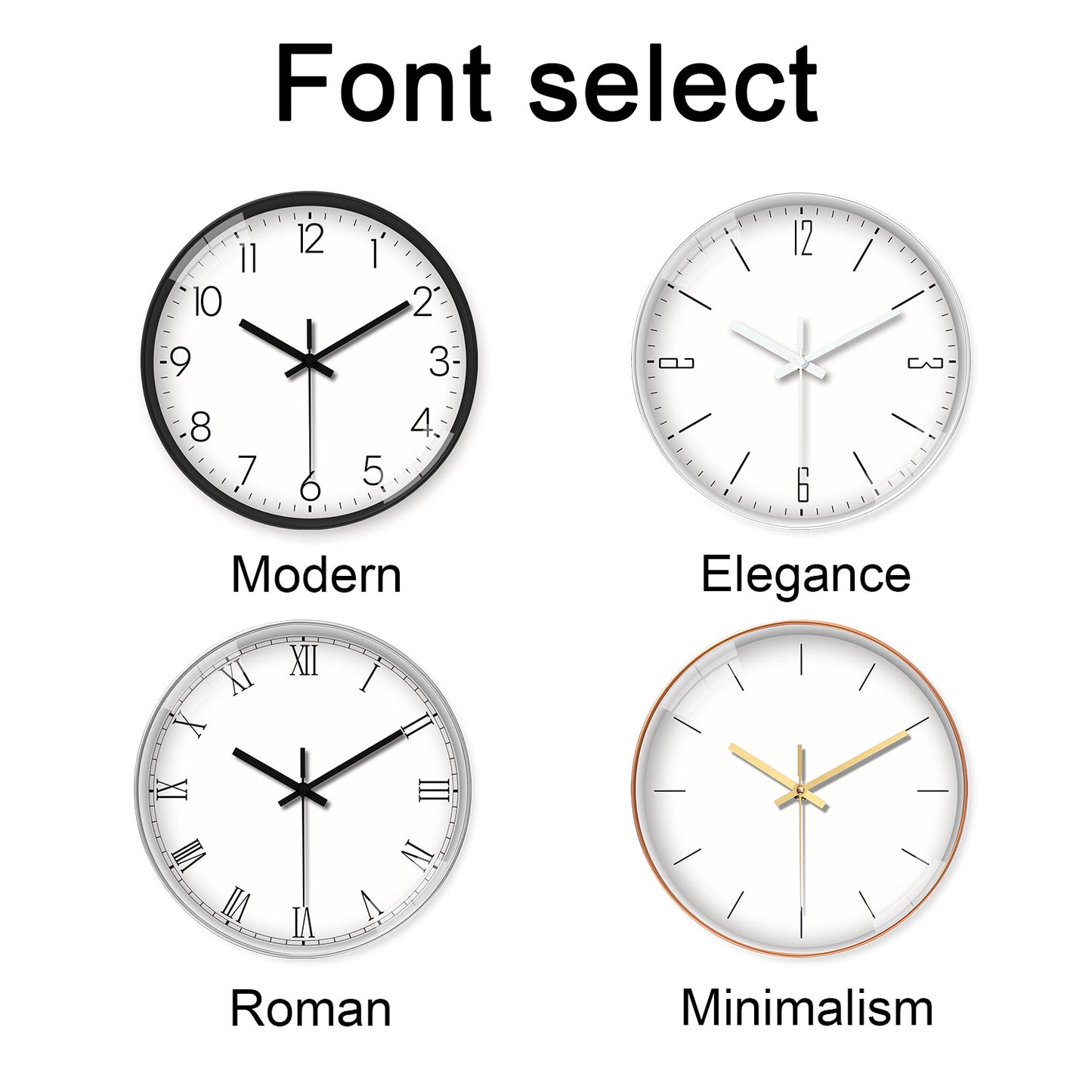 Custom Wall Clock – Upload Your Own Design