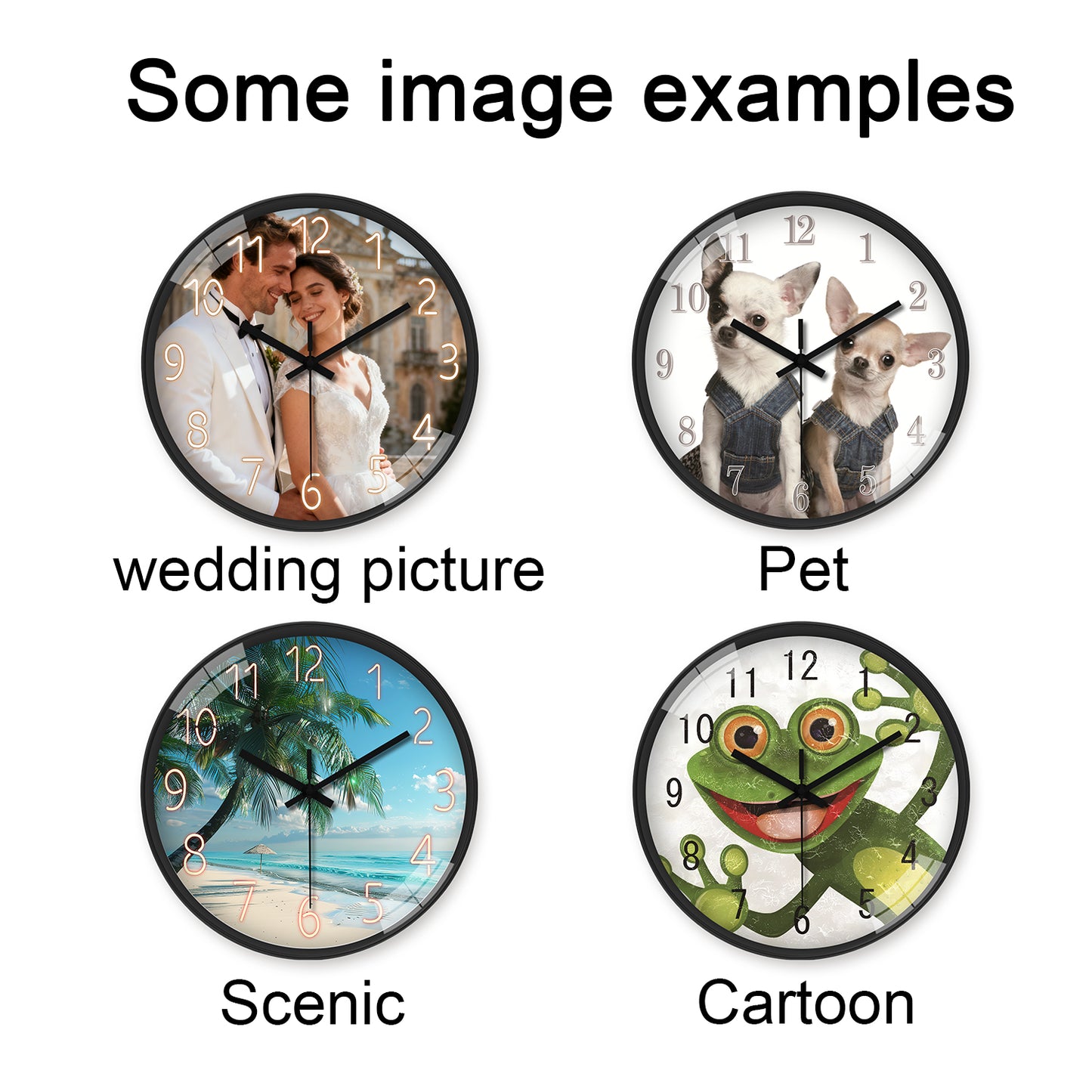 Custom Wall Clock – Upload Your Own Design