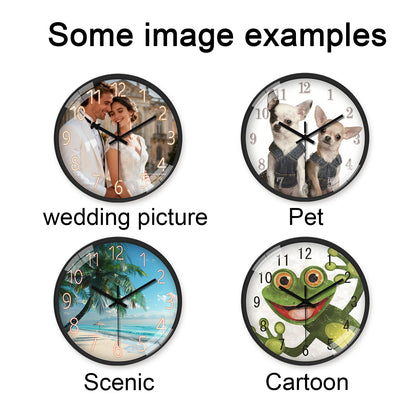 Custom Wall Clock – Upload Your Own Design