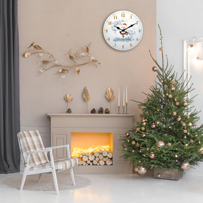 Christmas Wall Clock Silent Non-Ticking Battery Operated Christmas  Clearance Decorations Indoor Home Decor