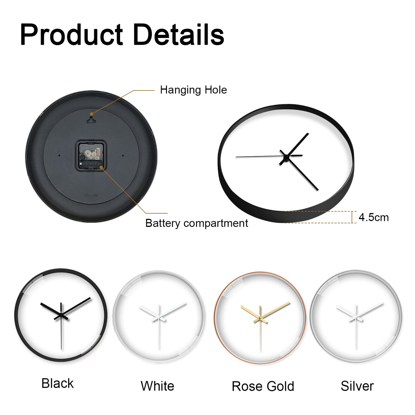 Custom Wall Clock – Upload Your Own Design