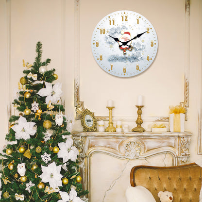 Christmas Wall Clock Silent Non-Ticking Battery Operated Christmas  Clearance Decorations Indoor Home Decor