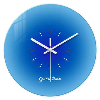 Minimalist Series Moonlight Tempered Glass Wall Clock