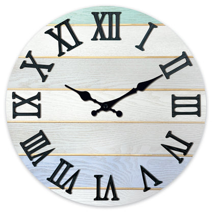 1. [Size] - Constantplanet wall clocks are available in 12, 16, 20, and 24-inch sizes.
2. [Material] - This wood wall clock features wood and metal hands in bright, clear colors and a borderless design.
3. [Quiet] - This silent wall clock is silent, with no ticking or noise. It won't disturb you while reading, working, thinking, chatting, or sleeping.