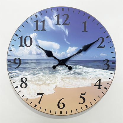 Holiday Series Ocean of Liberty MDF Plywood Wall Clock