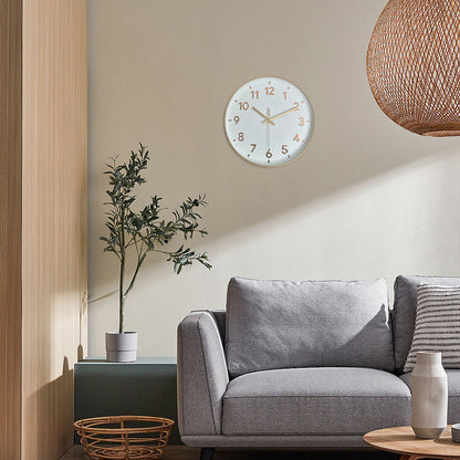 12 Inch Modern Rose Gold Wall Clock  Silent Non-Ticking Battery Operated Analog Wall Clock