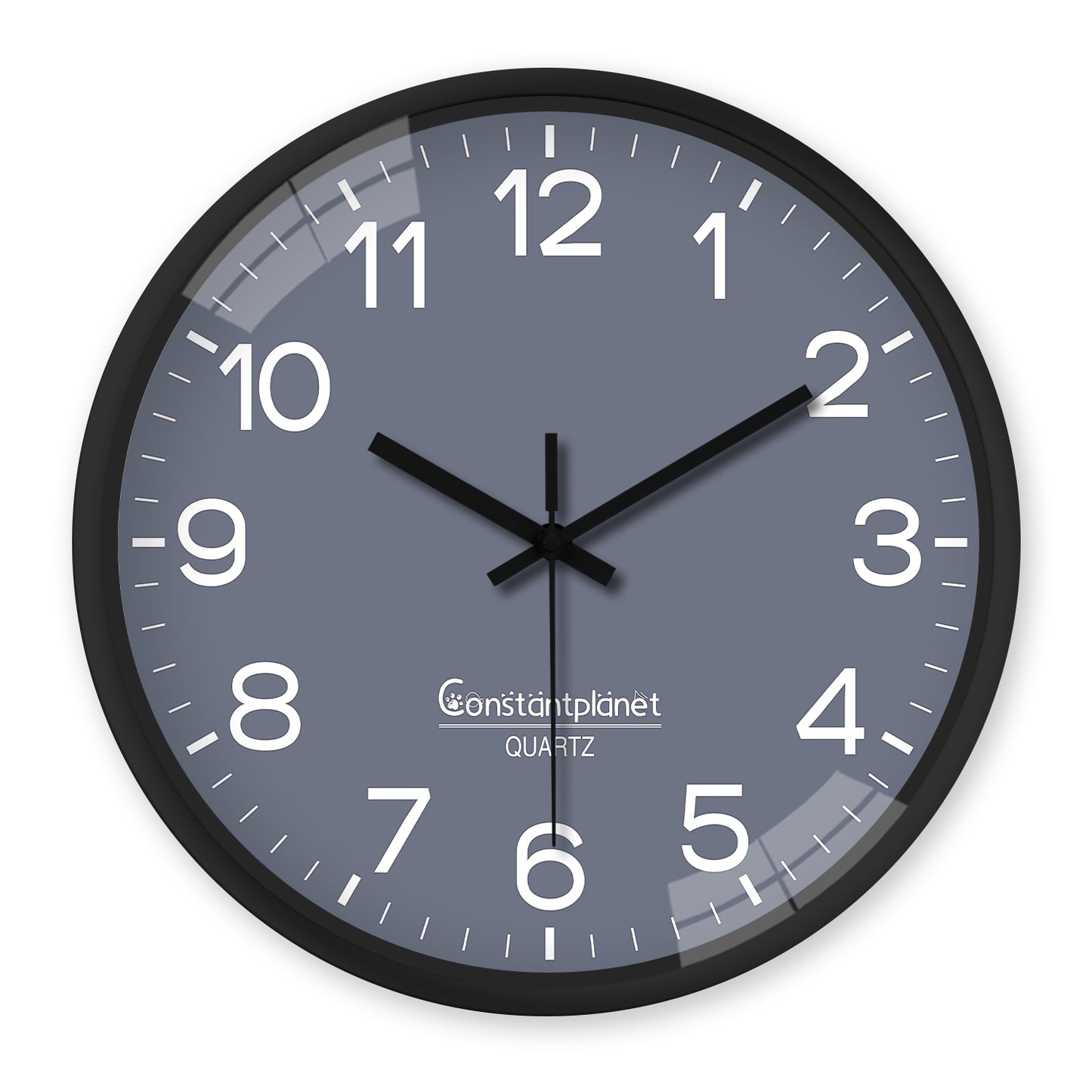 8-Inch Modern Wall Clock Silent Non-Ticking Battery Operated