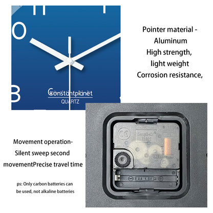 Modern 8 Inch Wall Clocks Battery Operated Small Classic Clocks Silent Non-Ticking - Analog for Office, Kitchen, Bedroom, School, Living Room