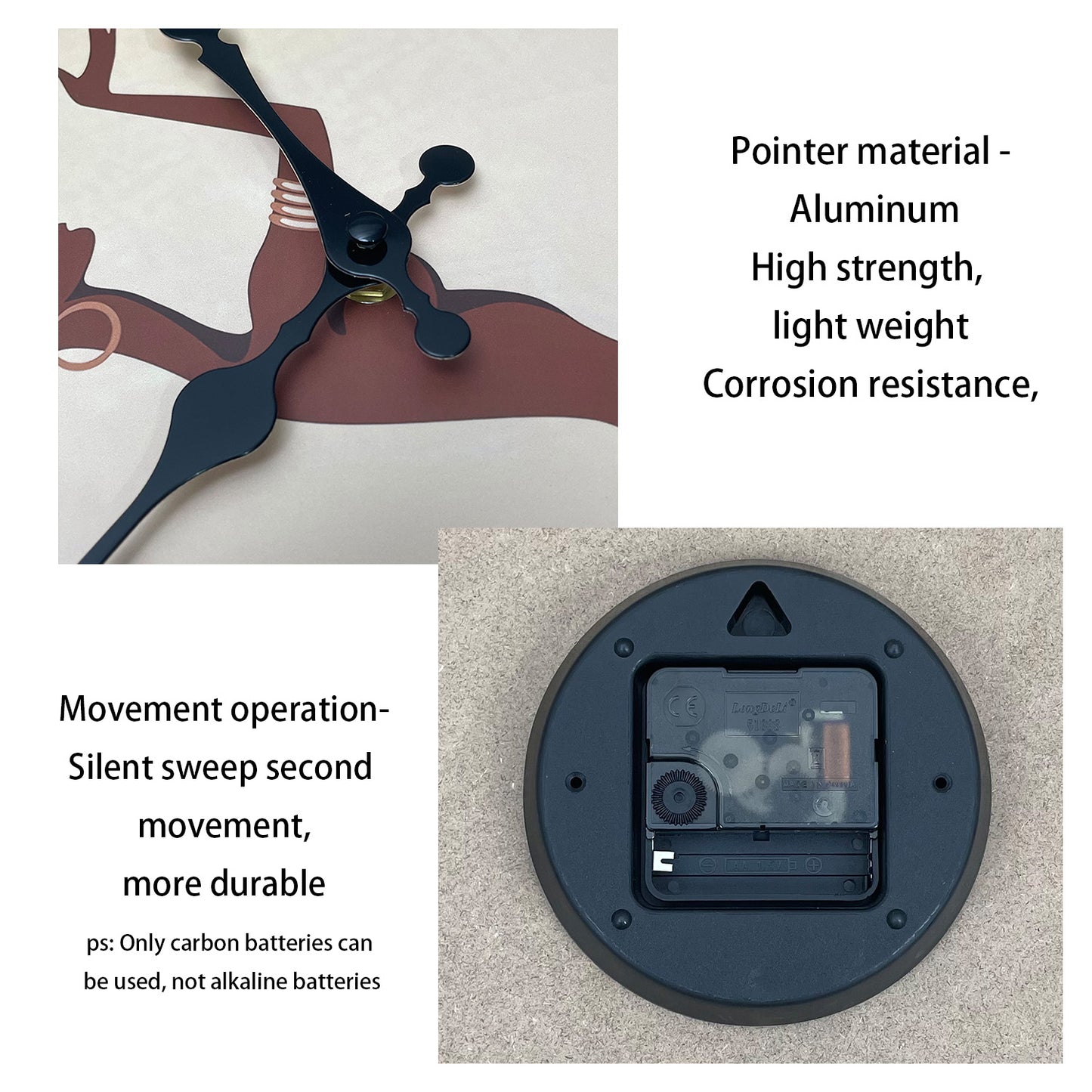 Elegant Tribal-Style Decorative Wall Clock Silent Non-Ticking Battery Operated Wall Decoration for Living Room