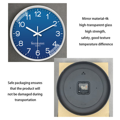 Modern 8 Inch Wall Clocks Battery Operated Small Classic Clocks Silent Non-Ticking - Analog for Office, Kitchen, Bedroom, School, Living Room