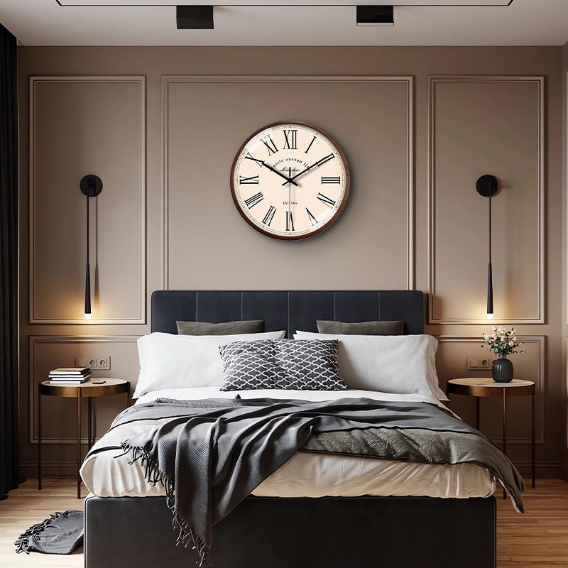 Minimalist Series Classic Pine Wood Wall Clock