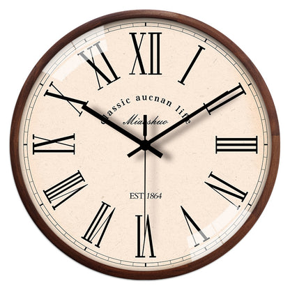 Minimalist Series Classic Pine Wood Wall Clock