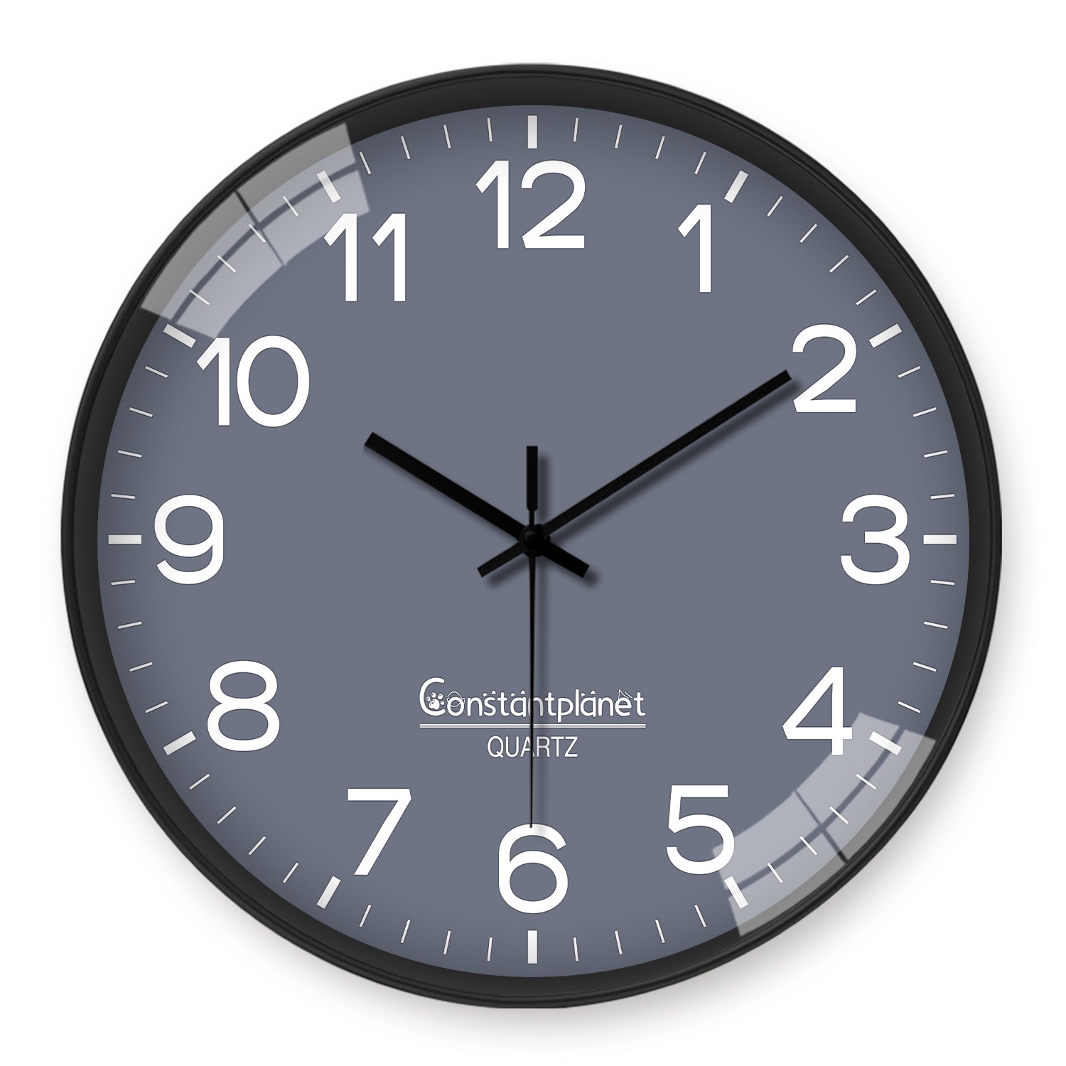 Modern Wall Clock Silent Non-ticking Battery Operated