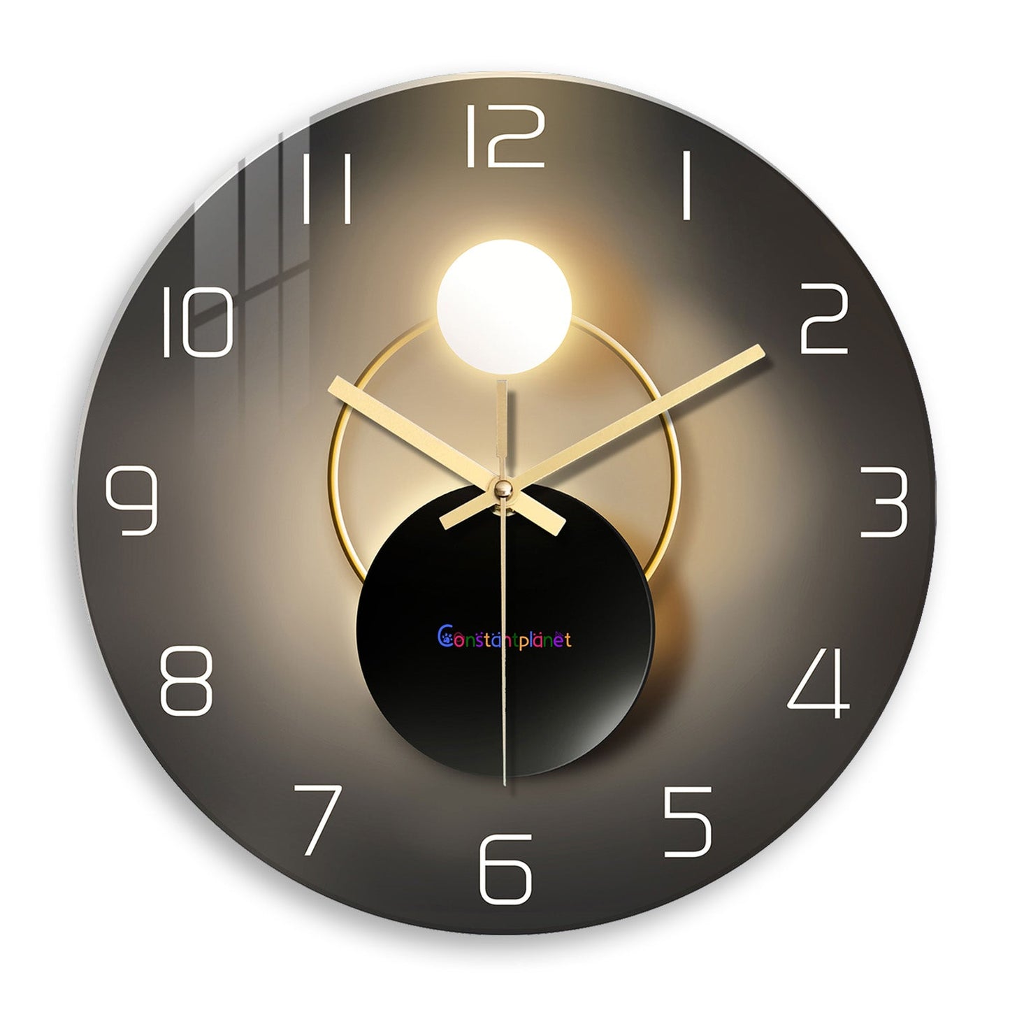 Light luxury simple modern light and shadow wall clock - Constantplanet Wall Clock