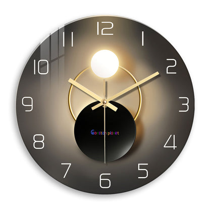 Light luxury simple modern light and shadow wall clock - Constantplanet Wall Clock